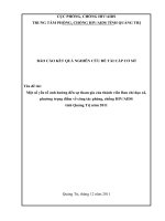 Một số yếu tố ảnh hưởng đến sự tham gia của thành viên ban chỉ đạo xã, phường trọng điểm về công tác phòng, chống HIVAIDS tỉnh quảng trị năm 2011 