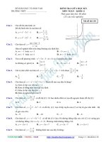 đề thi thử môn toán 12 DE KIEM TRA GT 12 CHUONG 1 