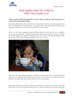 kinh nghiem cham soc va dieu tri benh viem tai giua o tre nho