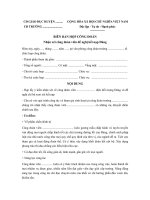 Mẫu biên bản họp công đoàn lấy ý kiến xét kết nạp Đảng