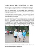 Chăm sóc hệ thần kinh người cao tuổi