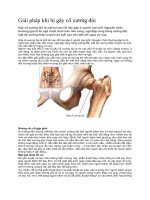 Giải pháp khi bị gãy cổ xương đùi