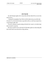 ĐỒ ÁN TÍNH TOÁN THIẾT KẾ TỦ CẤP ĐÔNG NĂNG SUẤT 400 TẤNGIỜ