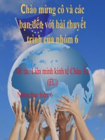 Thảo Luậnt kinh tế thương mại. Trường đại học TM