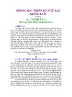 Hương Hải Thiền Sư Ngữ Lục Giảng Giải