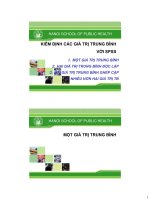 So sánh trung bình  đại học y tế công cộng