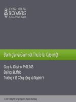 Đánh giá và giám sát chương trình phòng chống tác hại thuốc lá đại học johns hopkins