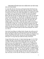 TÌNH HÌNH đổi mới GIÁO dục mầm NON tại VIỆT NAM QUA các GIAI đoạn