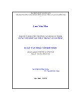 Đạo đức sinh viên trường cao đẳng sư phạm hưng yên hiện nay   thực trạng và giải pháp 