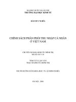 Chính sách phân phối thu nhập cá nhân ở việt nam 