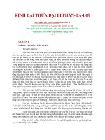 KINH ĐẠI THỪA ĐẠI BI PHÂN-ĐÀ-LỢI