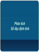 Phân tích số liệu định tính