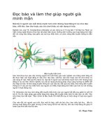 Ðọc báo và làm thơ giúp người già minh mẫn