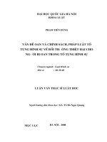 Vấn đề oan và chính sách, pháp luật tố tụng hình sự về bồi thường thiệt hại cho người bị oan trong tố tụng hình sự 