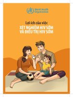 Lợi ích của xét nghiệm và điều trị HIVAIDS sớm WHO