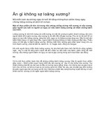 Ăn gì không sợ loãng xương