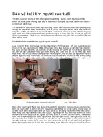 Bảo vệ trái tim người cao tuổi