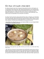 Ẩm thực cổ truyền chữa bệnh