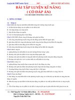 Luyện thi trắc nghiệm vật lý phần sóng cơ có đáp án