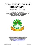 Quán Thế Âm Bồ Tát Thọ Ký Kinh