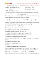 Đề thi học kì 1 môn Vật lý lớp 11 trường THPT Lê Hồng Phong, Đăk Lăk năm học 2015 - 2016