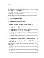 Khóa luận khảo sát hệ thống làm mát và tính toán kiểm tra két làm mát động cơ CA498 