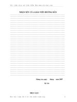 Tiểu luận xây dựng qui trình phục hồi, sửa chữa bộ ly hợp 