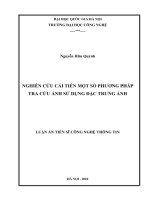 Nghiên cứu cải tiến một số phương pháp tra cứu ảnh sử dụng đặc trưng ảnh 