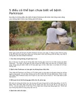 5 điều có thể bạn chưa biết về bệnh parkinson