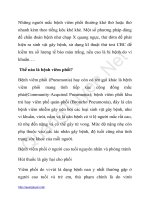 bệnh viêm phổi ở người cao tuổi