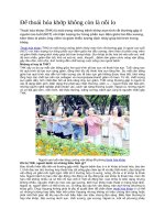 Để thoái hóa khớp không còn là nỗi lo