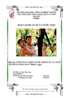 BÁO cáo đồ án nước NGẦM