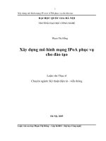 Xây dựng mô hình mạng IPoA phục vụ cho đào tạo 
