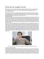 Xử trí sốt cao ở người cao tuổi