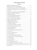 Khóa luận thiết kế ô tô khách 39 chỗ ngồi trên ô tô sát xi THACO KB88LSI 