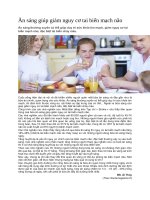 Ăn sáng giúp giảm nguy cơ tai biến mạch não