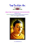 Phật Thuyết Kinh Bồ Tát Bản Duyên