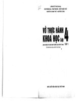 vở thực hành khoa học lớp 4 chương trình mới tập 1 
