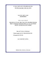 Noi dung ba tru cot cua mot lanh dao thanh cong   tam   tam   tai