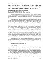 Thực trạng thừa cân, béo phì ở sinh viên mới nhập học tại đại học thăng long qua 3 năm học 2012   2014 và xác định một số yếu tố liên quan 