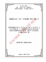 Tình hình vay vốn và sử dụng vốn vay của các nông hộ tại Phòng giao dịch Ngân hàng chính sách xã hội huyện Lâm Hà tỉnh Lâm Đồng