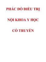 PHÁC đồ điều TRỊ nội KHOA y học cổ TRUYỀN PHẦN 1