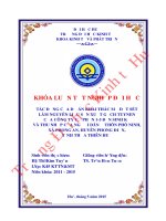 khai thác mỏ đất sét làm nguyên liệu sản xuất gạch Tuynen của Công ty Cổ phần 1-5 đến sinh kế và thu nhập của người dân ở thôn Phò Ninh, xã Phong An, huyên Phong Điền, tỉnh Thừa Thiên Huế