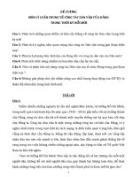 Đề cương môn lý luận về công tác dân vận của đảng trong thời kỳ đổi mới