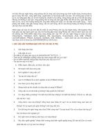 Câu hỏi ôn phỏng vấn khi thi vào ngân hàng