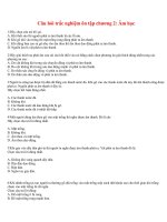 Câu hỏi trắc nghiệm ôn tập chương 2