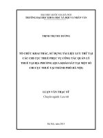 Tổ chức quản lý tài liệu lưu trữ ở công ty trách nhiệm hữu hạn không có vốn sở hữu nhà nước 