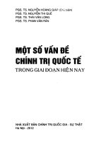Một số vấn đề chính trị quốc tế trong giai đoạn hiện nay 