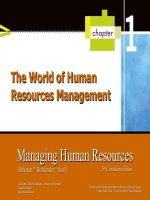 HRM 5th  chapter 1 the world of human resources management 