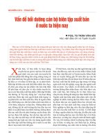 Vấn đề bồi dưỡng cán bộ biên tập xuất bản ở nước ta hiện nay 